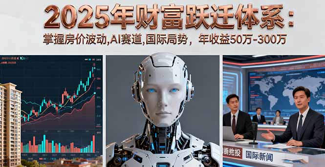 2025年财富跃迁体系：掌握房价波动,AI赛道,国际局势